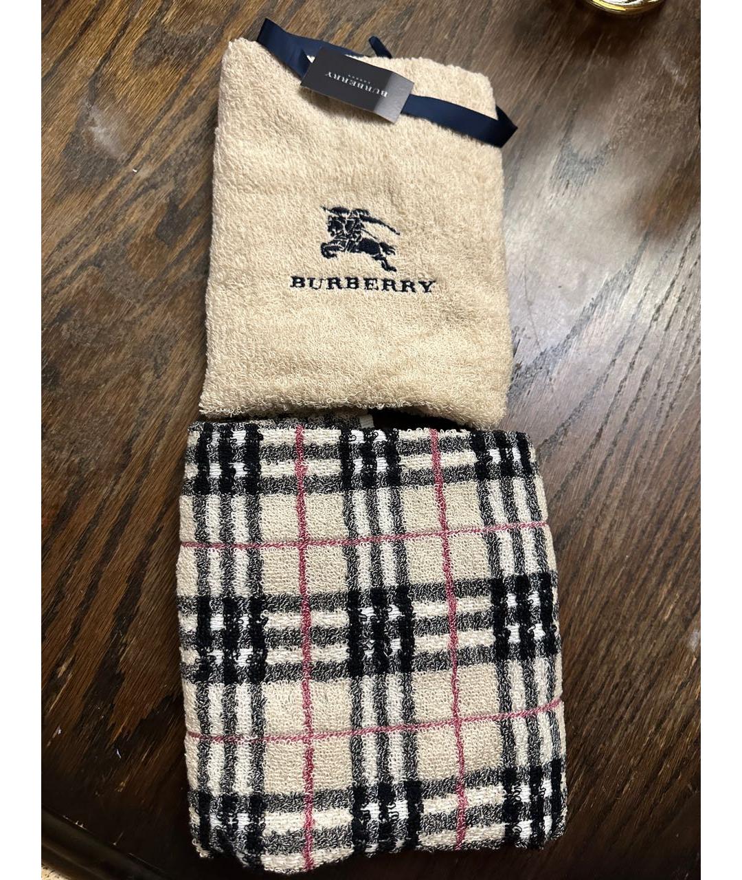 BURBERRY Хлопковое полотенце, фото 4