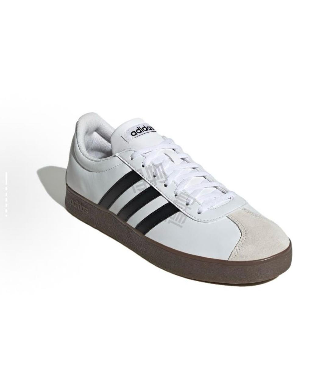ADIDAS Белые кожаные кроссовки, фото 4