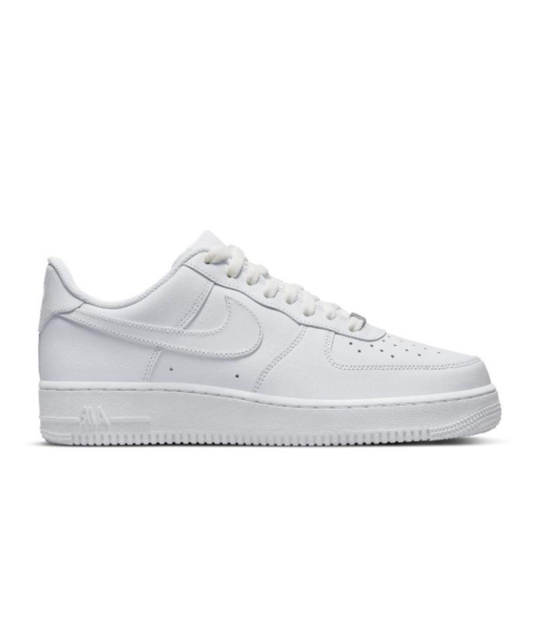 NIKE Белые кожаные низкие кроссовки / кеды, фото 1