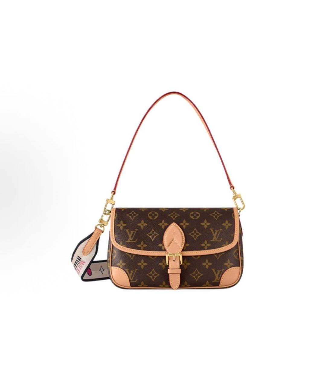 LOUIS VUITTON Коричневая сумка через плечо, фото 5
