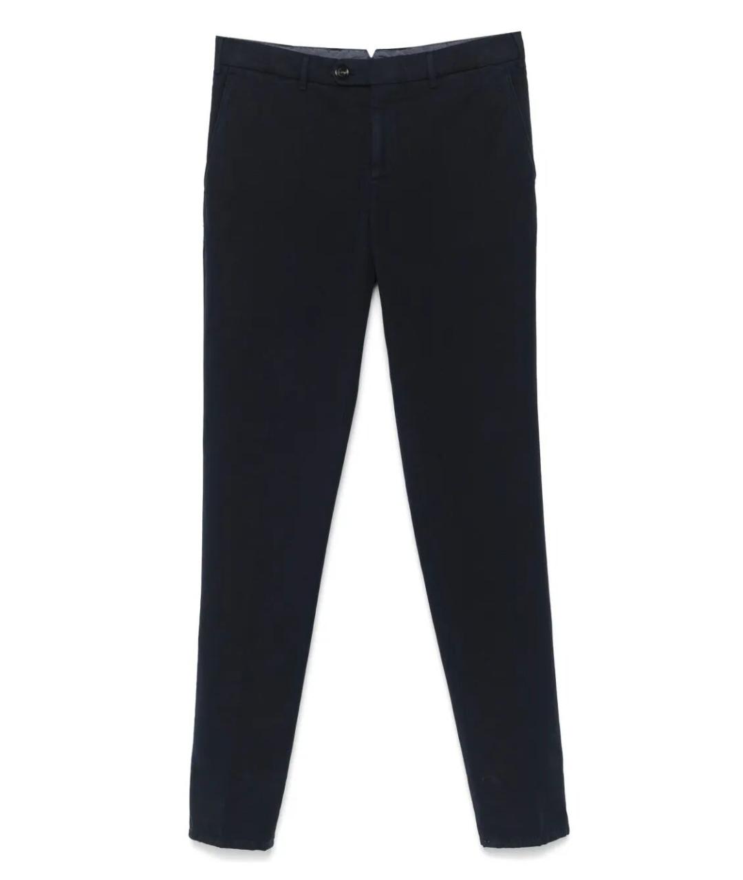 BRUNELLO CUCINELLI Синие хлопковые повседневные брюки, фото 1