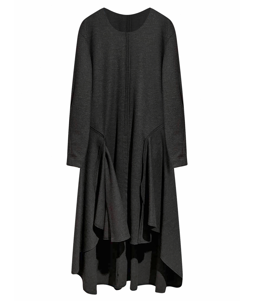 CELINE PRE-OWNED Антрацитовое шерстяное повседневное платье, фото 1