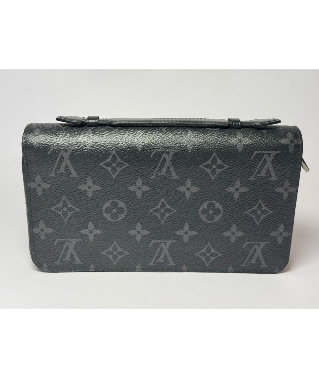 LOUIS VUITTON Антрацитовая барсетка, фото 3
