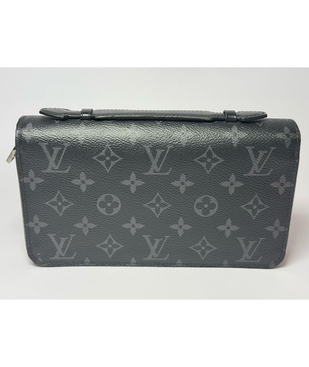LOUIS VUITTON Антрацитовая барсетка, фото 9