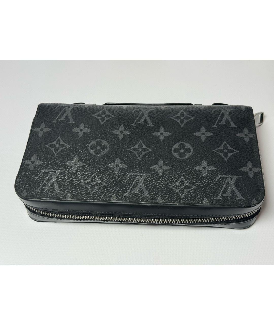 LOUIS VUITTON Антрацитовая барсетка, фото 8