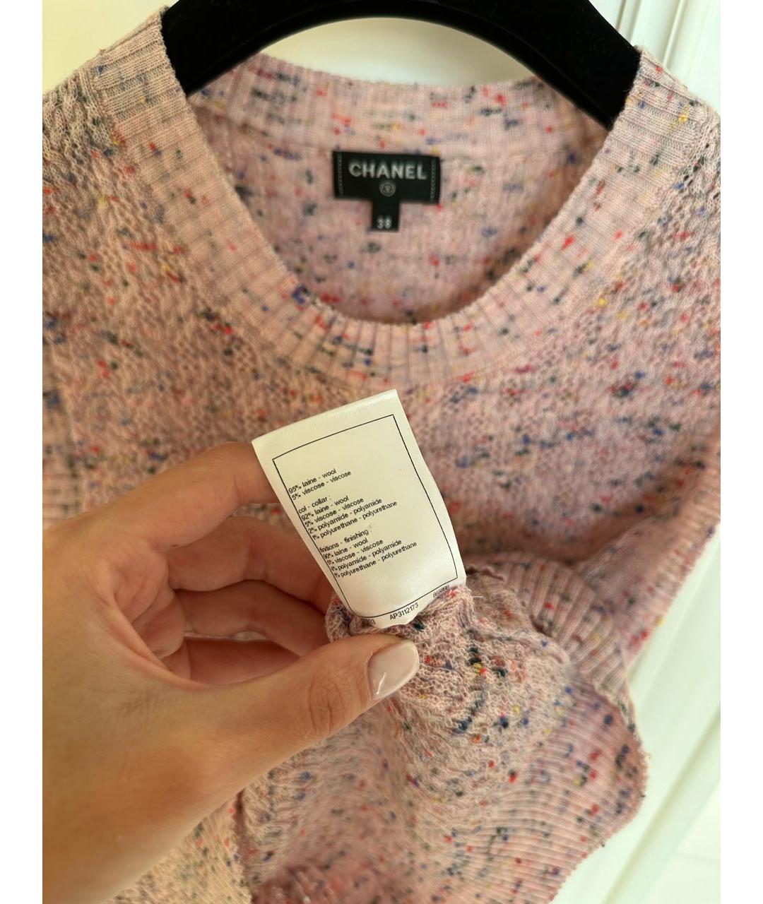 CHANEL Розовая майка, фото 5