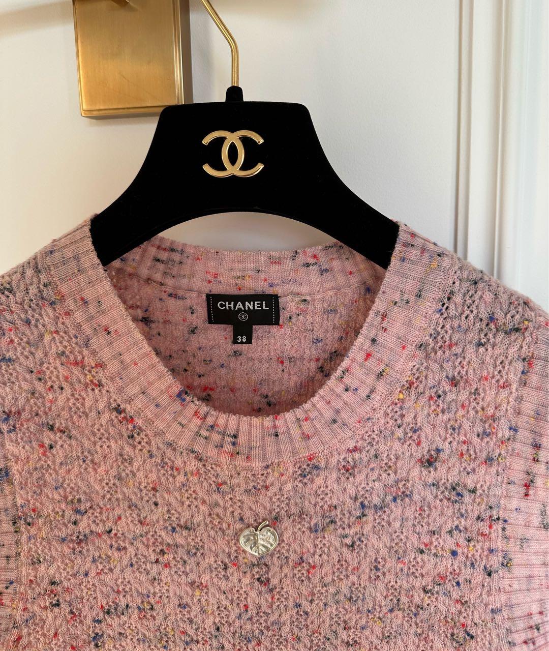 CHANEL Розовая майка, фото 3