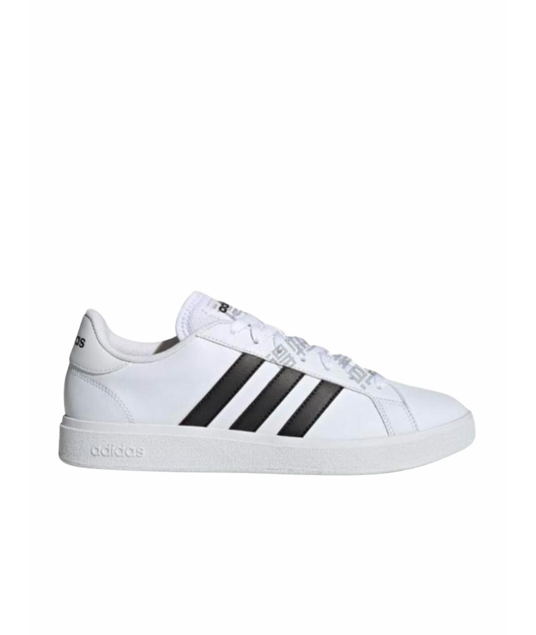 ADIDAS Белые кожаные кроссовки, фото 1