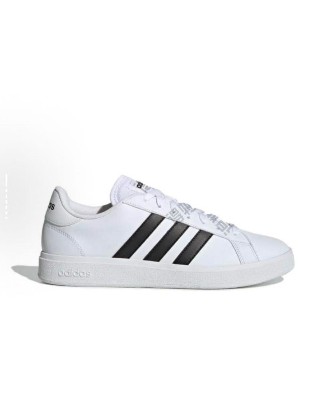 ADIDAS Белые кожаные кроссовки, фото 6