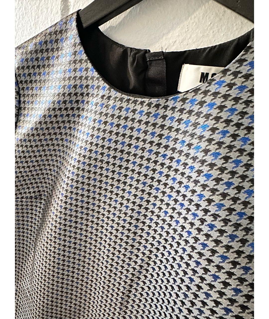 MSGM Серое шерстяное коктейльное платье, фото 4