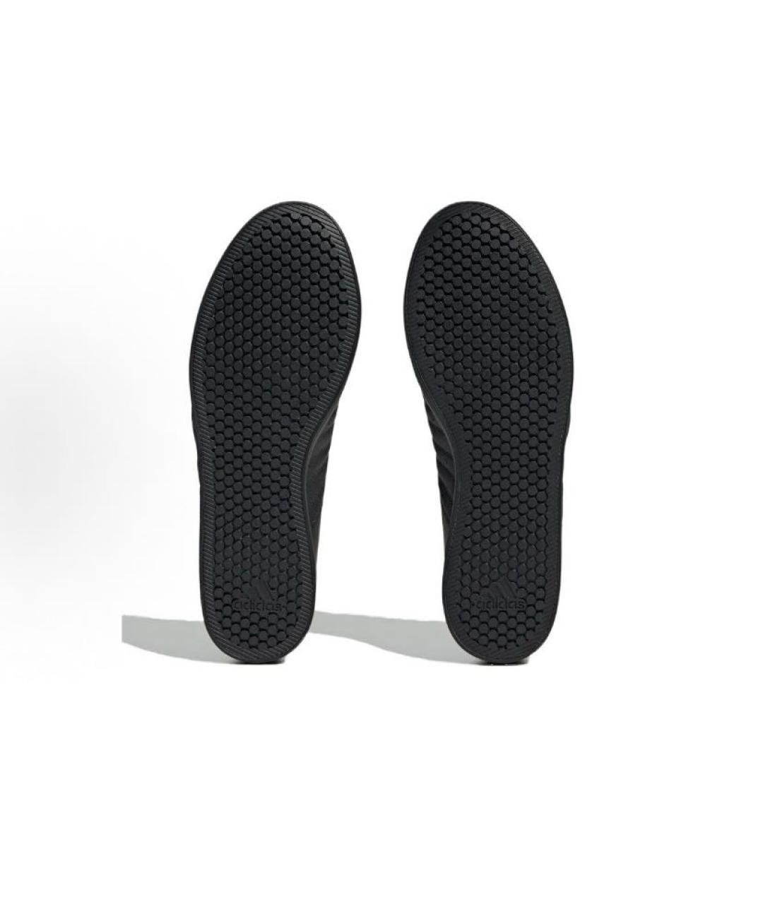 ADIDAS Черные кожаные кроссовки, фото 6