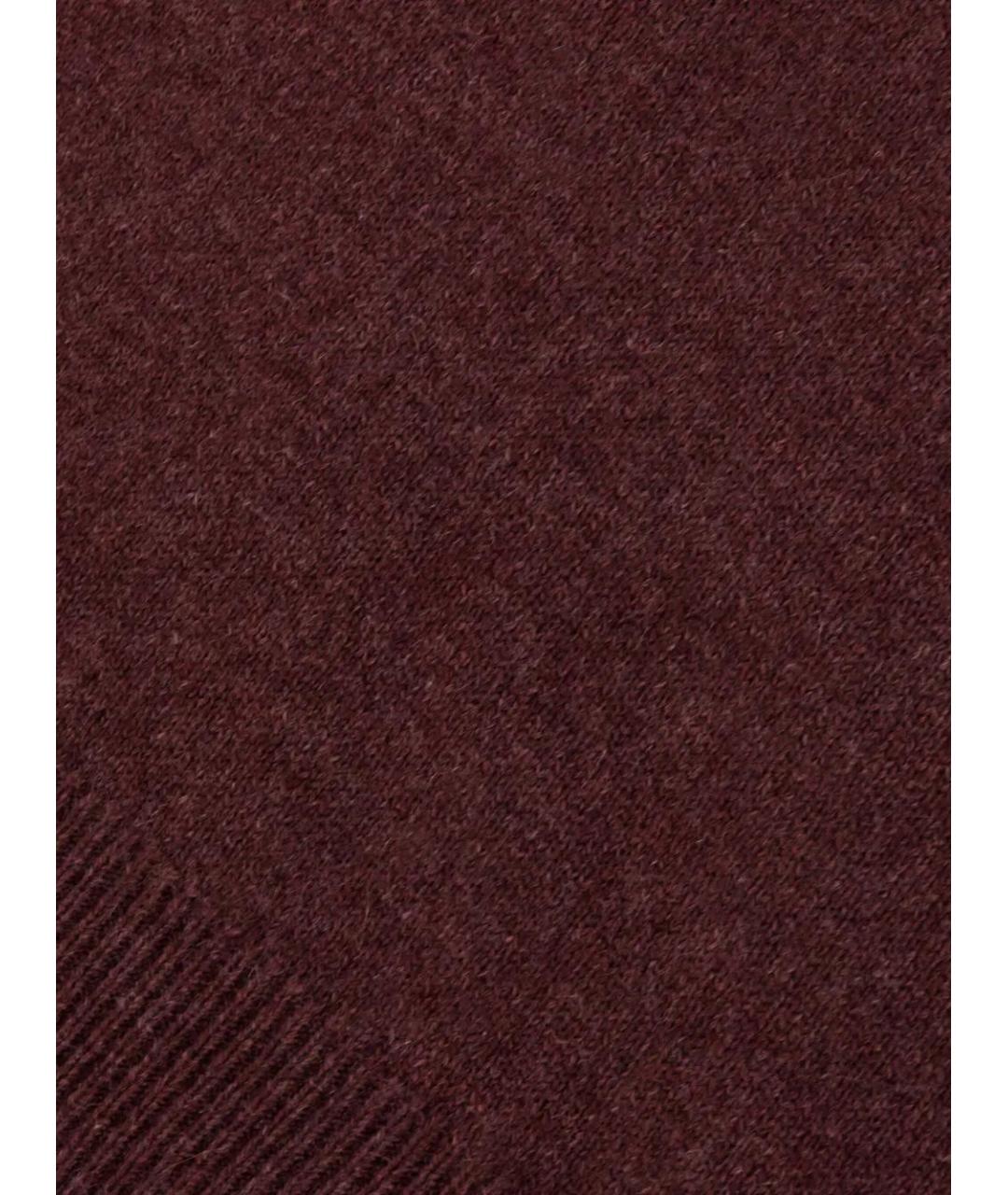 BRUNELLO CUCINELLI Бордовый кашемировый джемпер / свитер, фото 3
