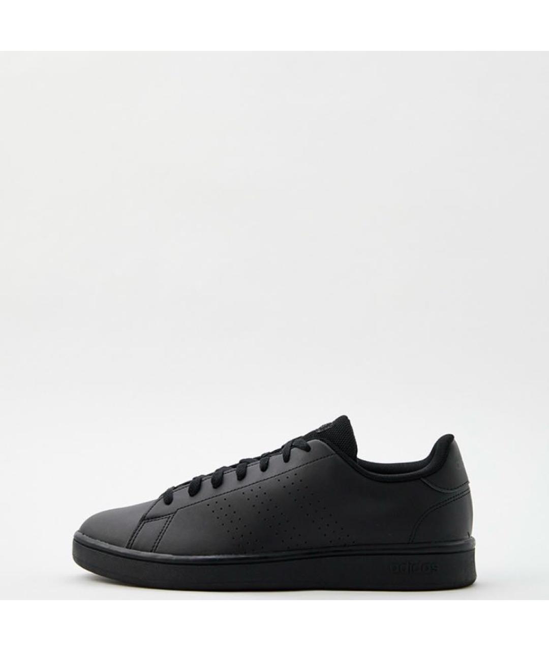 ADIDAS Черные кожаные кроссовки, фото 2