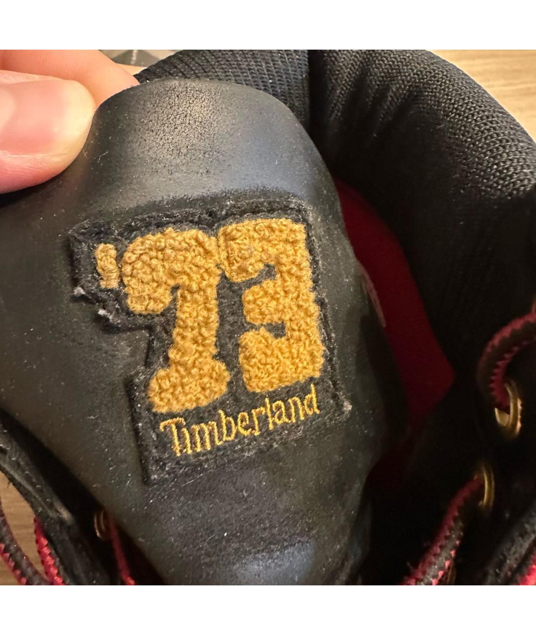 TIMBERLAND Черные нубуковые высокие ботинки, фото 4