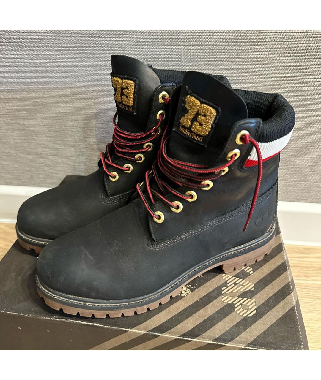 TIMBERLAND Черные нубуковые высокие ботинки, фото 8