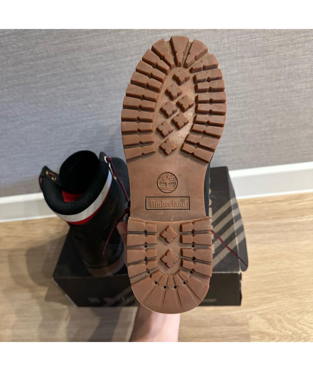 TIMBERLAND Черные нубуковые высокие ботинки, фото 3