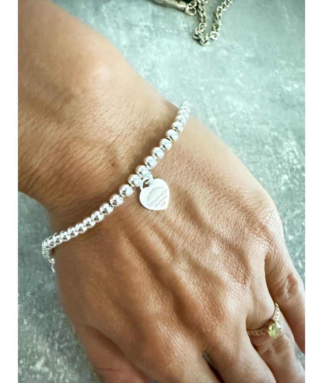 TIFFANY&CO Бирюзовый серебряный браслет, фото 3