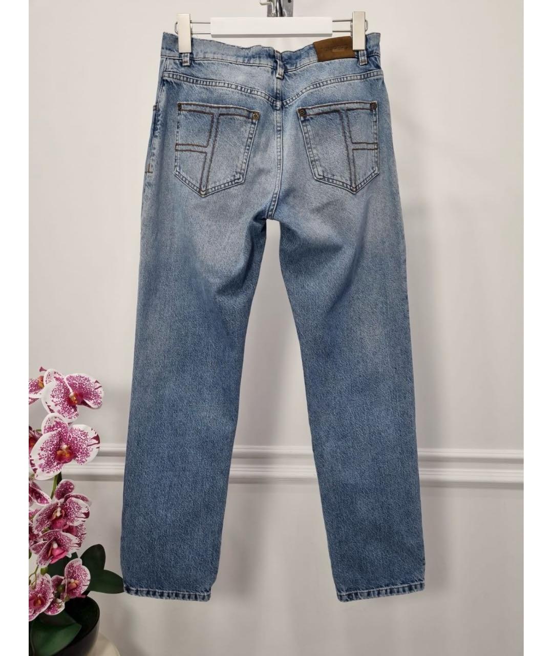 TOM FORD Голубые хлопковые прямые джинсы, фото 3
