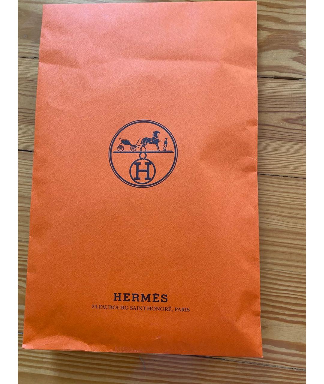 HERMES Темно-синяя хлопковая футболка, фото 6