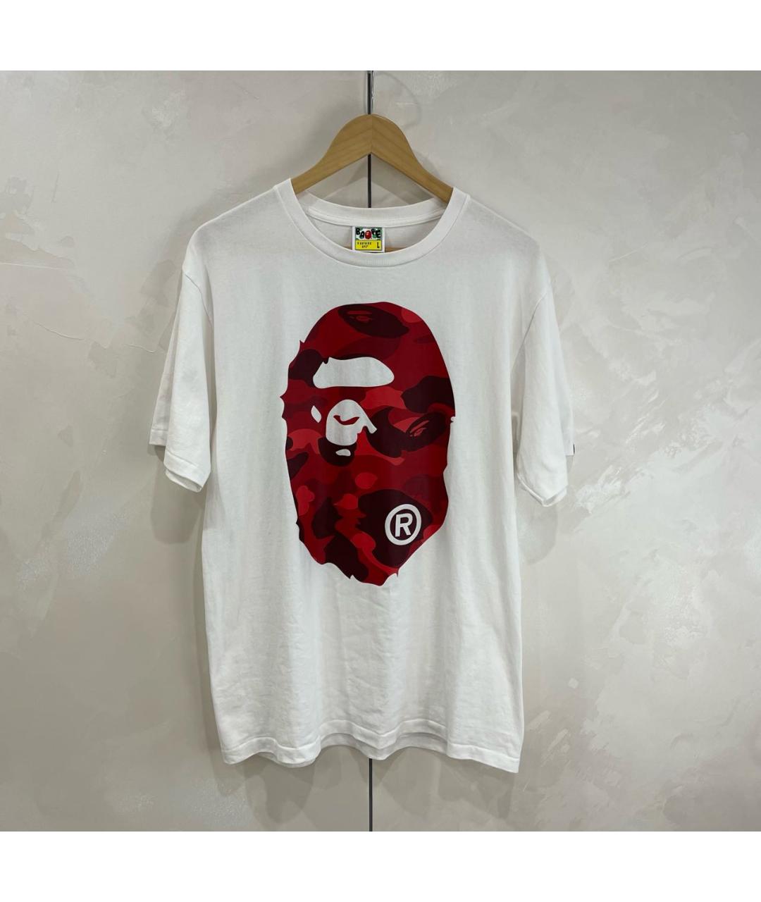 BAPE Белая хлопковая футболка, фото 8