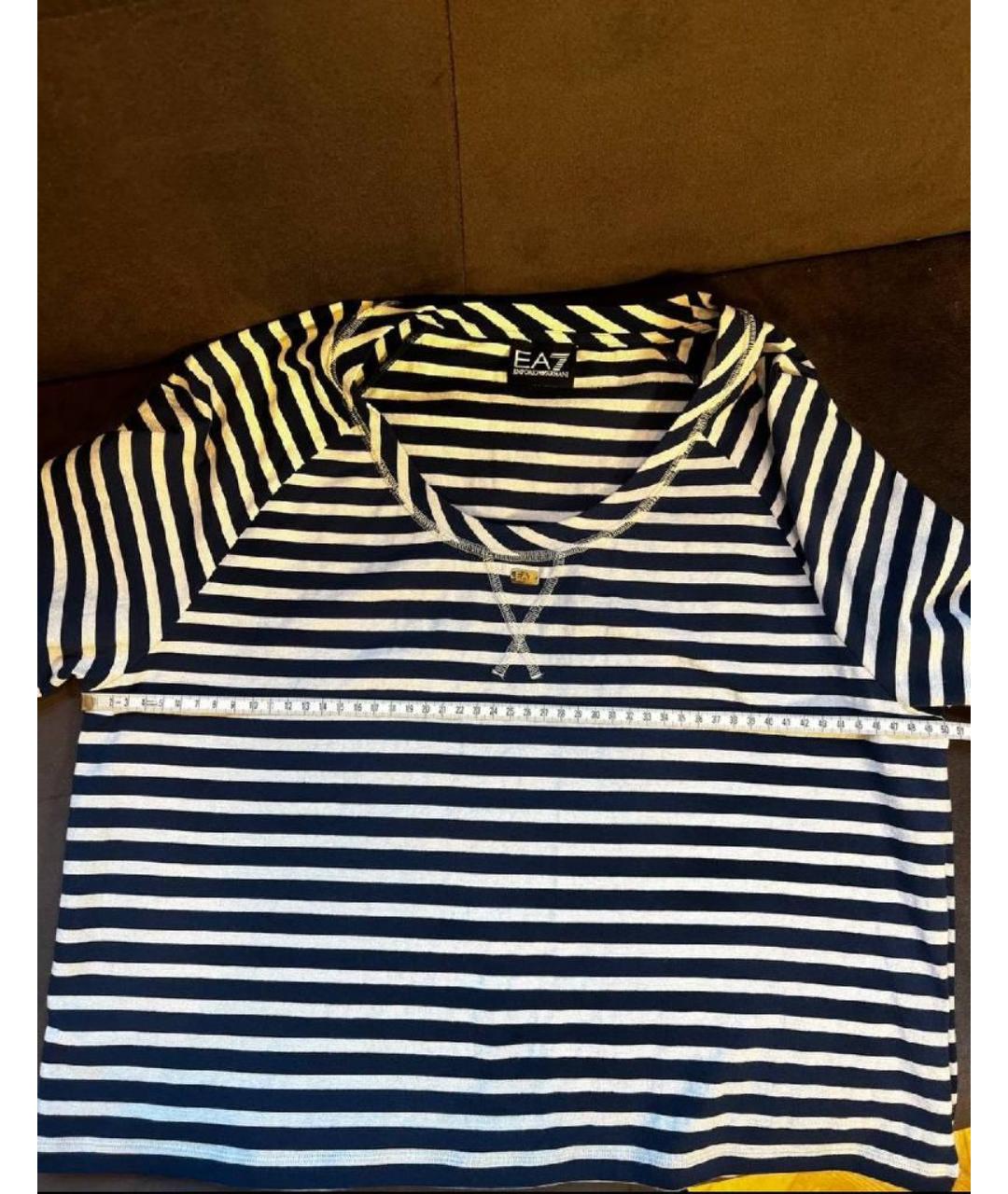 EMPORIO ARMANI Синяя футболка, фото 3