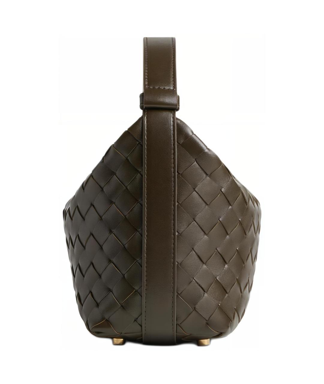 BOTTEGA VENETA Коричневая сумка с короткими ручками, фото 2