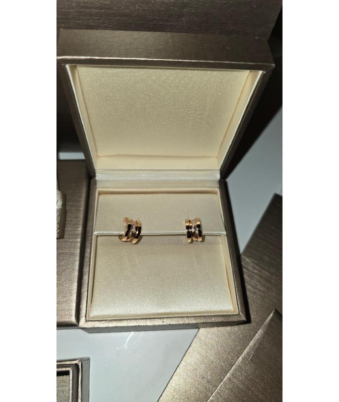 BVLGARI Золотые серьги из розового золота, фото 6