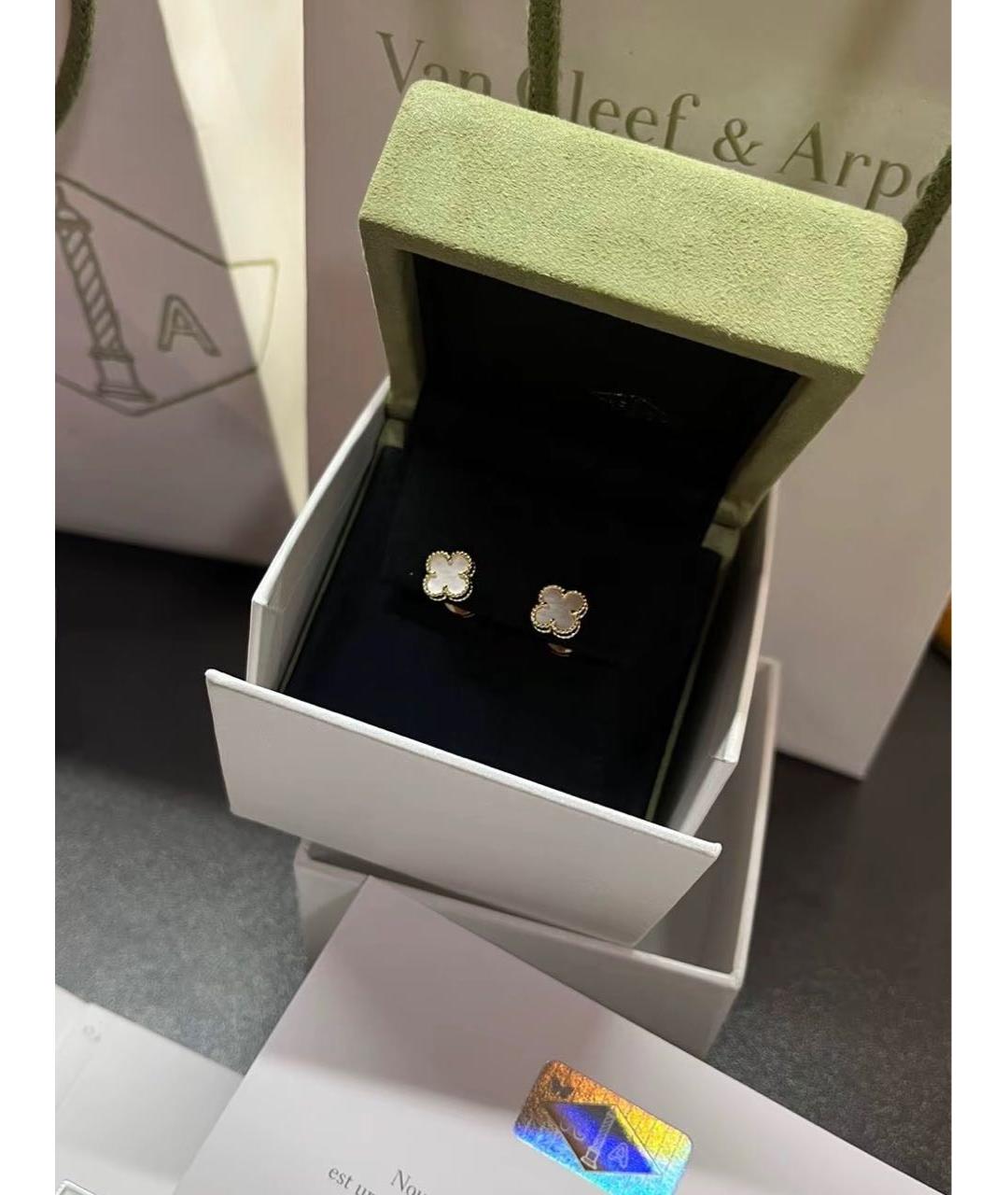 VAN CLEEF & ARPELS Золотые серьги из желтого золота, фото 2