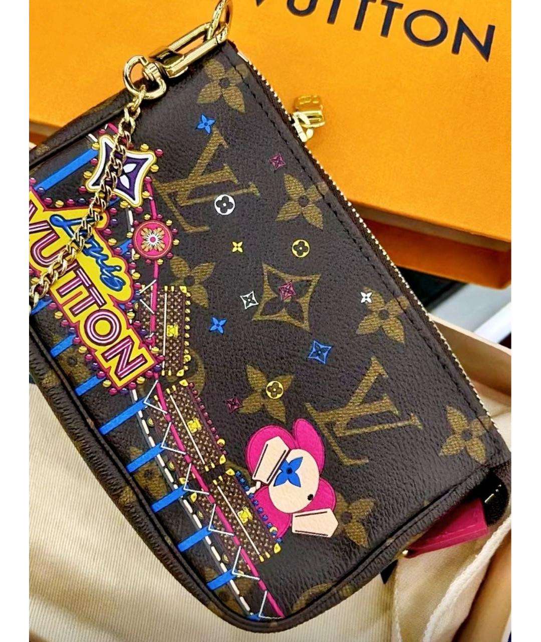 LOUIS VUITTON Коричневая сумка с короткими ручками, фото 3