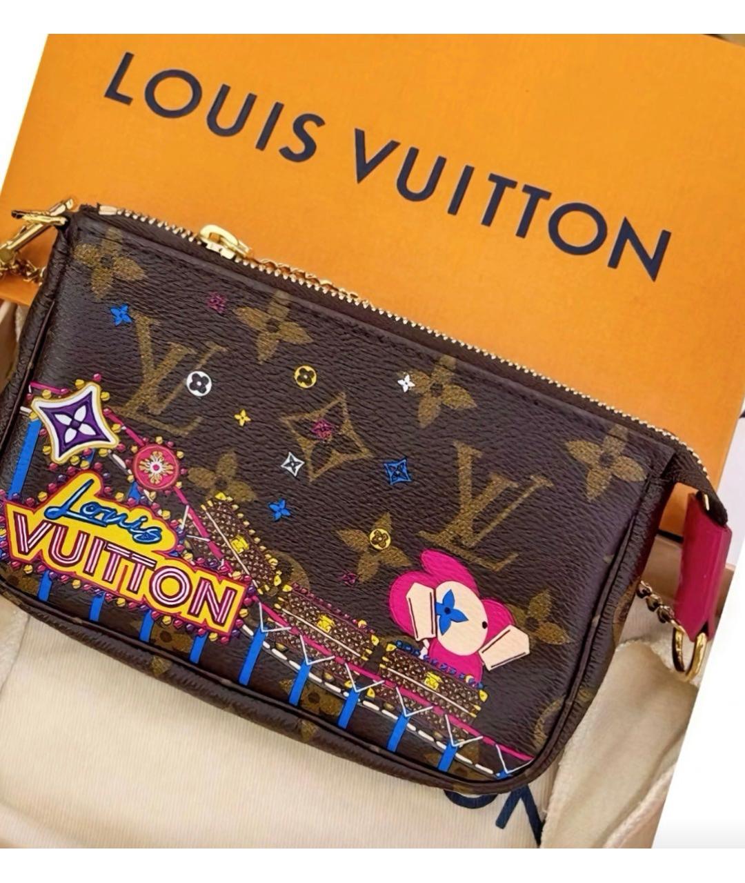 LOUIS VUITTON Коричневая сумка с короткими ручками, фото 2