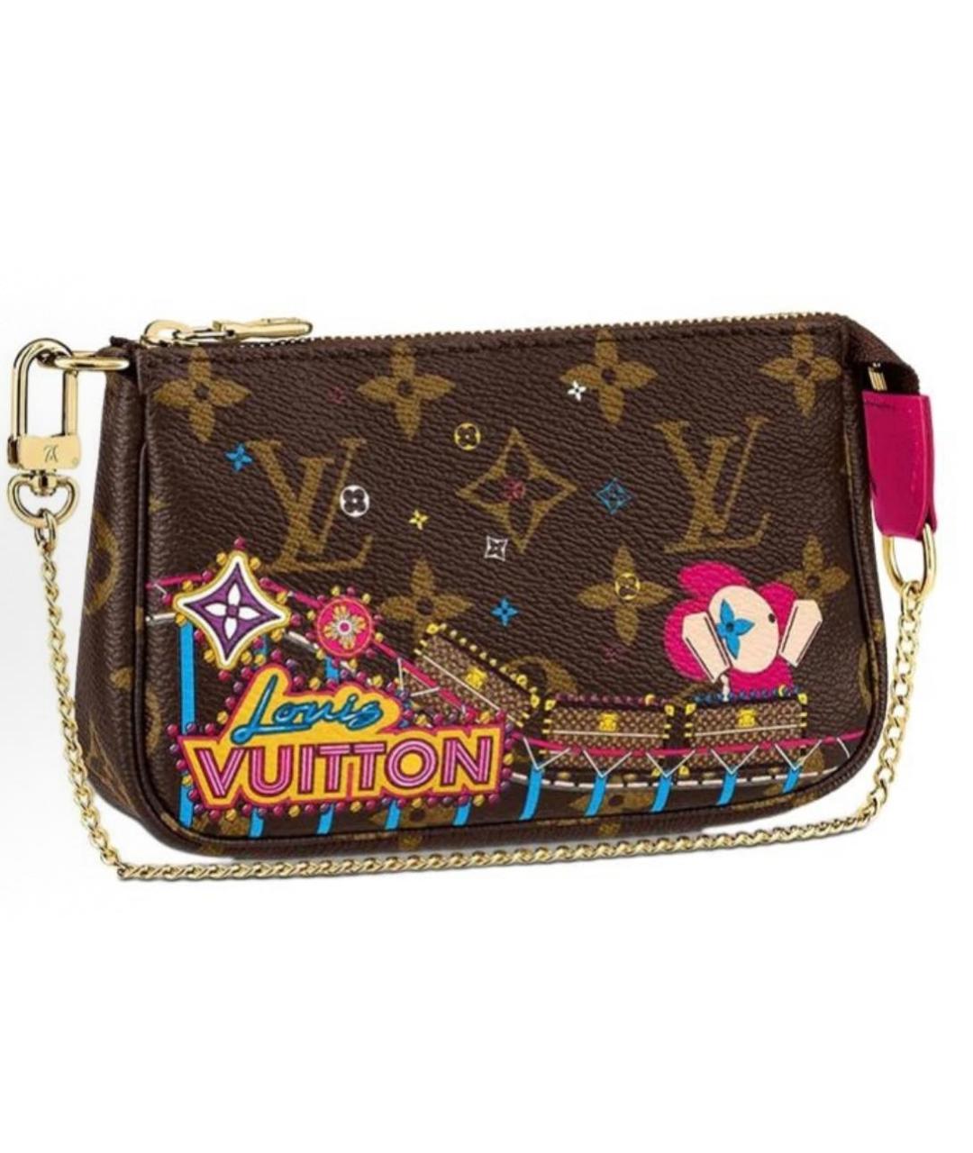 LOUIS VUITTON Коричневая сумка с короткими ручками, фото 1