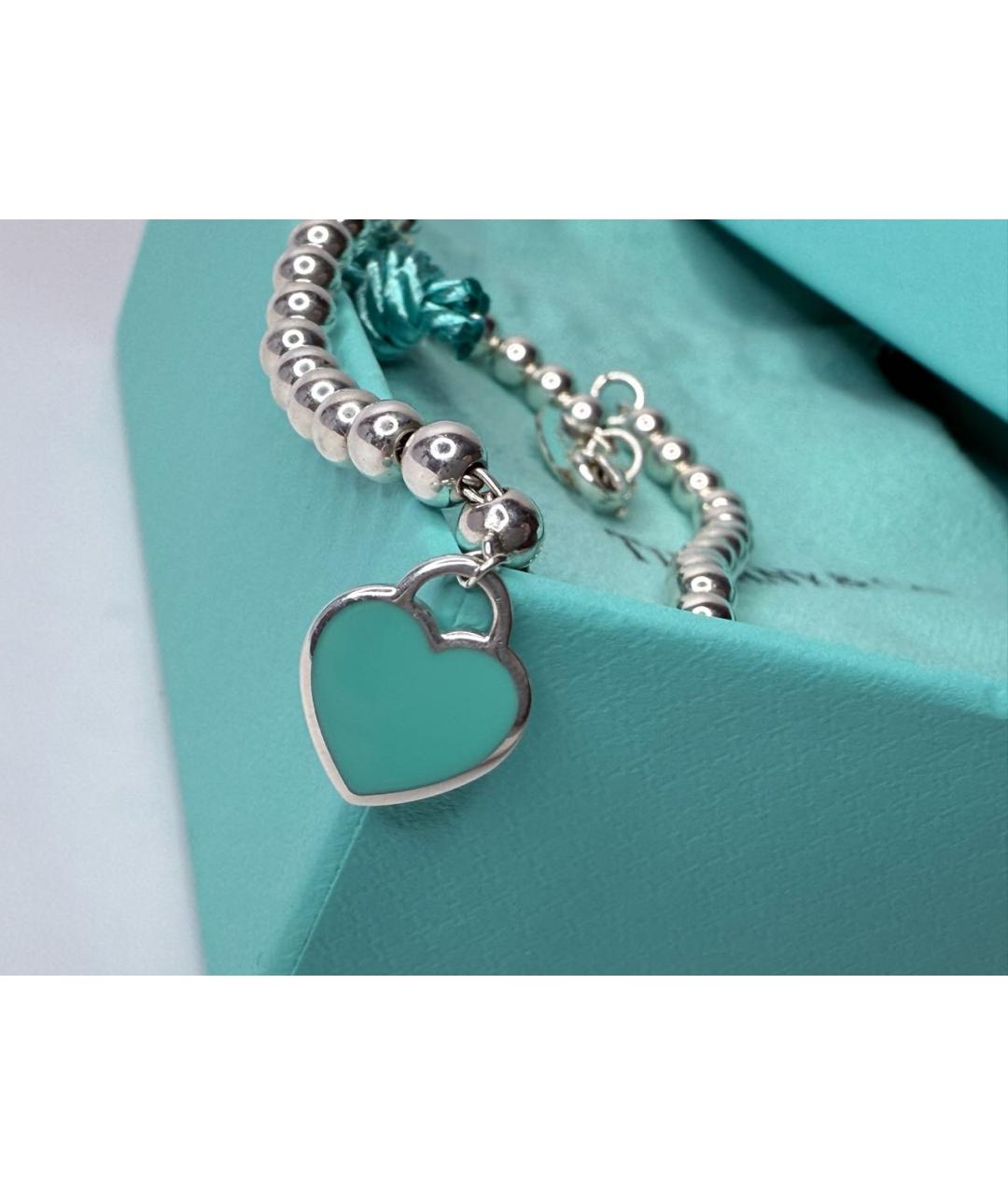 TIFFANY&CO Бирюзовый серебряный браслет, фото 3
