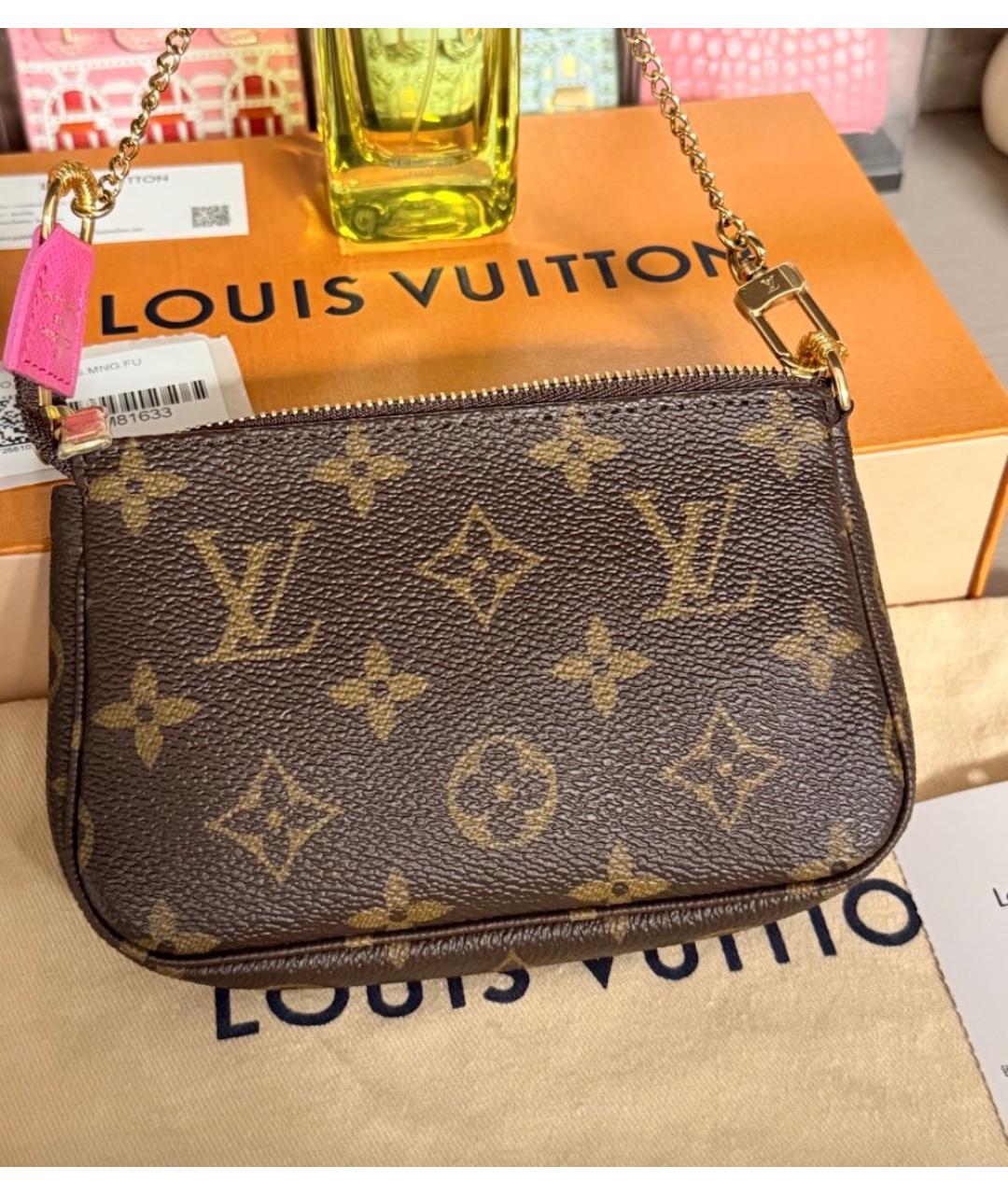 LOUIS VUITTON Коричневая сумка с короткими ручками, фото 4