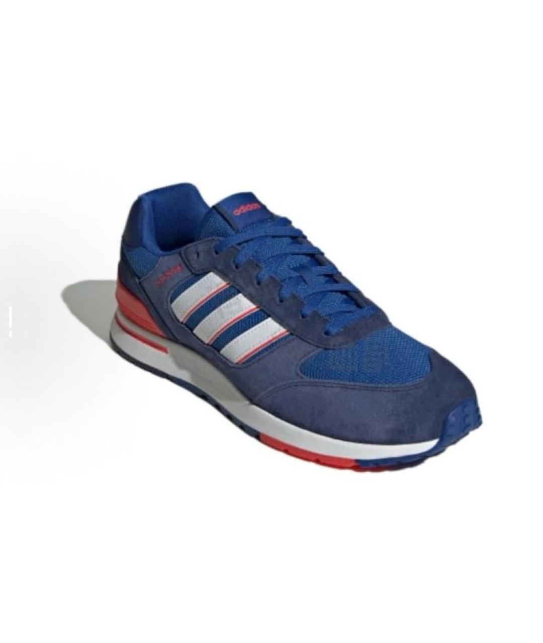 ADIDAS Синие замшевые кроссовки, фото 4