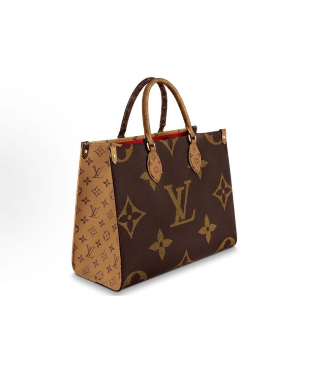 LOUIS VUITTON Коричневая сумка с короткими ручками, фото 2