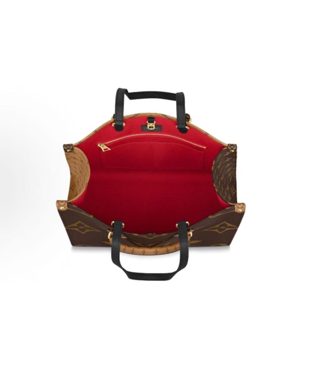 LOUIS VUITTON Коричневая сумка с короткими ручками, фото 4