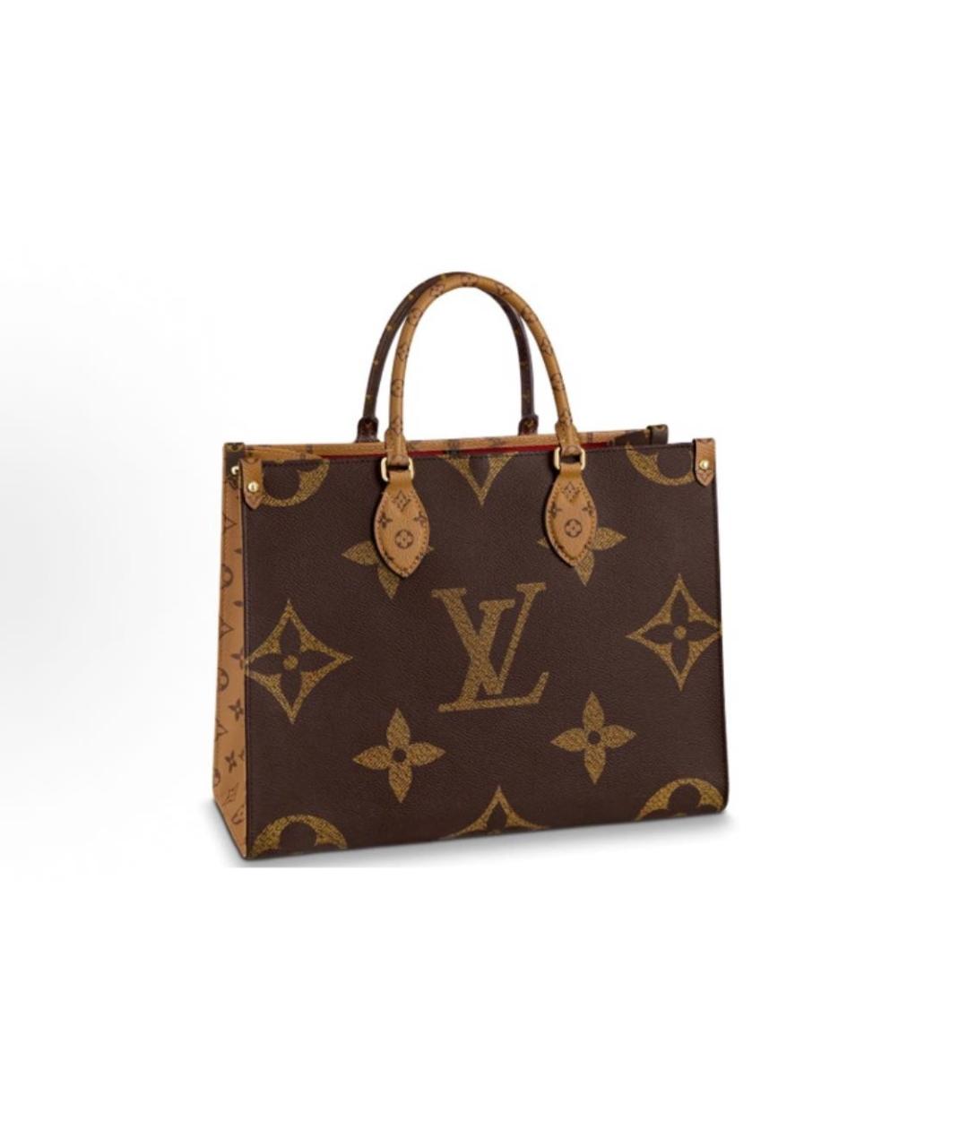 LOUIS VUITTON Коричневая сумка с короткими ручками, фото 5