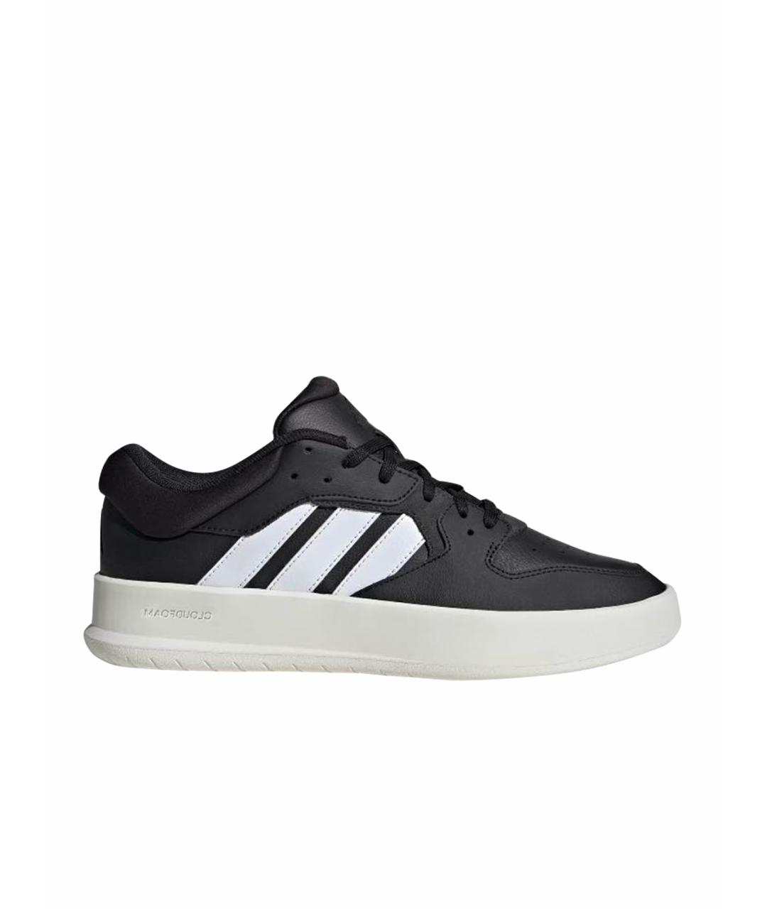 ADIDAS Черные кожаные кроссовки, фото 1