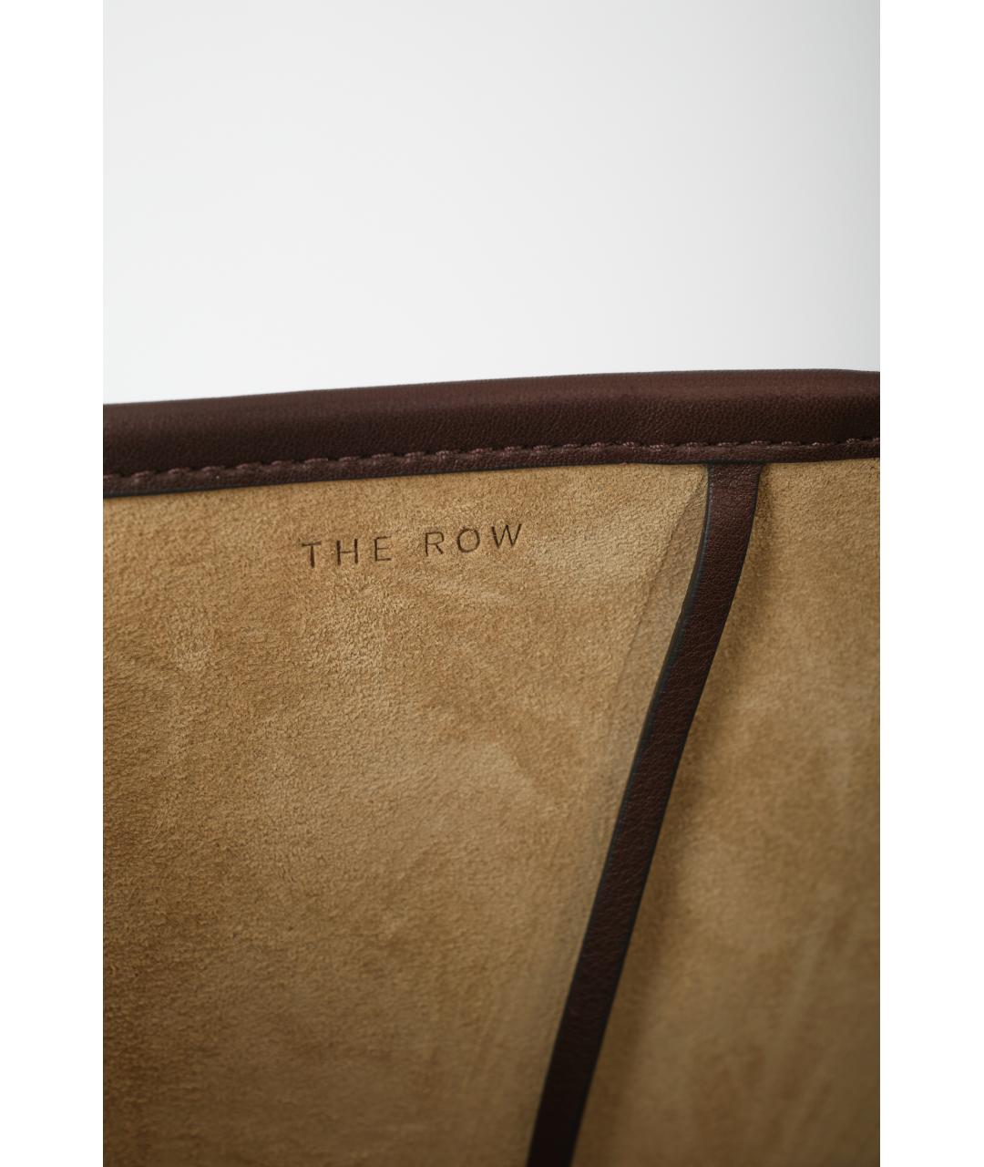 THE ROW Коричневая кожаная сумка тоут, фото 3