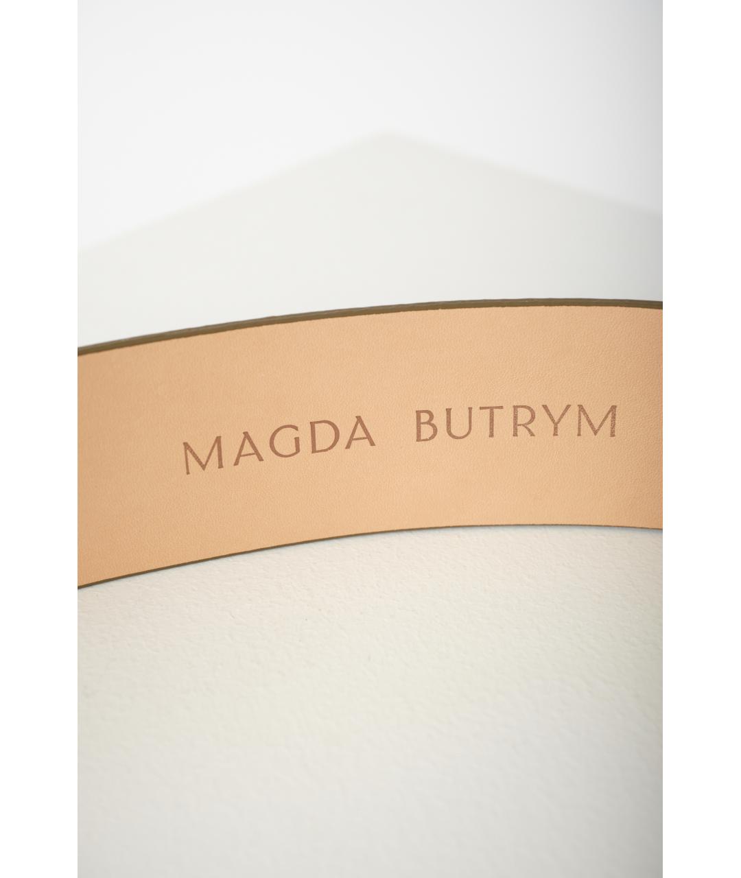 MAGDA BUTRYM Коричневый кожаный ремень, фото 3