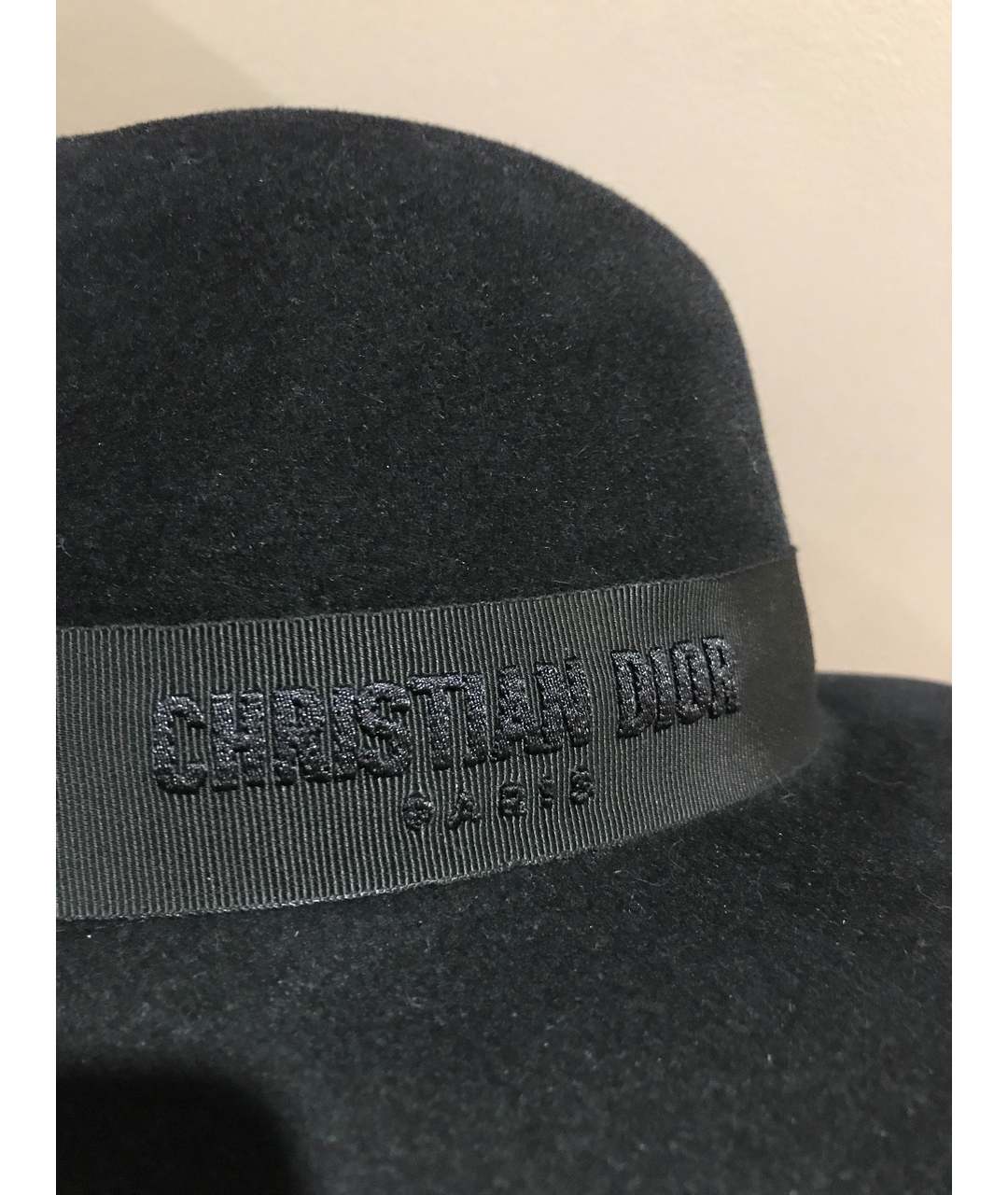 CHRISTIAN DIOR PRE-OWNED Черная кашемировая шляпа, фото 4