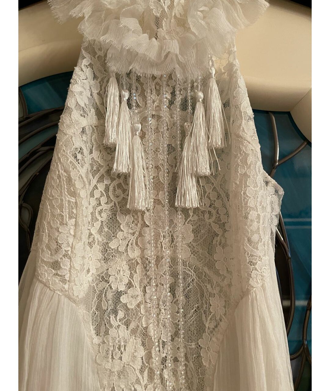 ALINA GERMAN Белое шелковое платье, фото 7