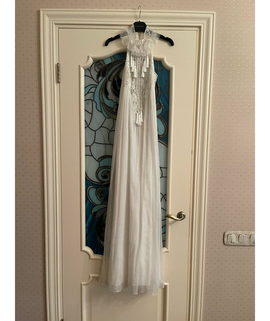 ALINA GERMAN Белое шелковое платье, фото 9