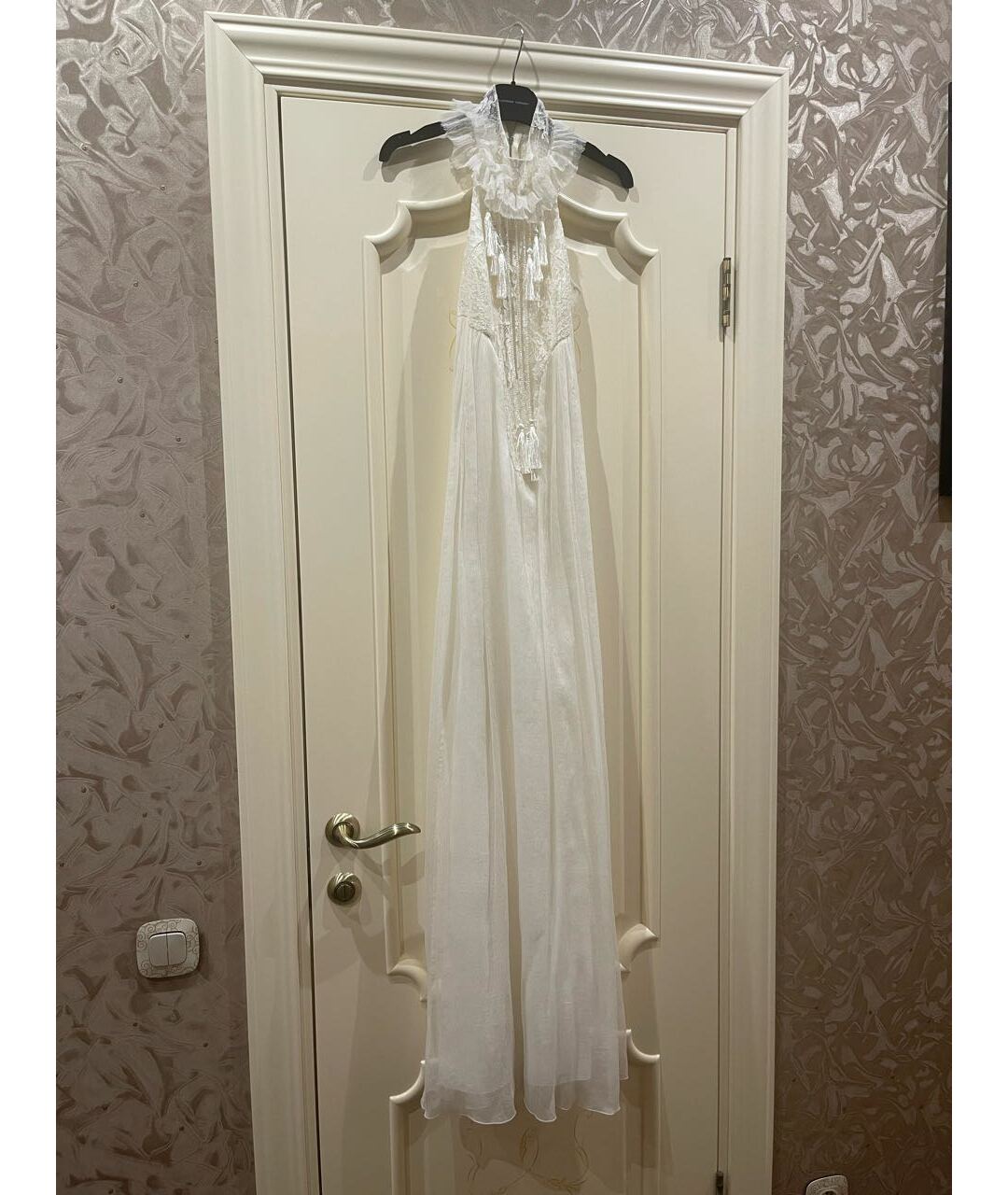 ALINA GERMAN Белое шелковое платье, фото 2