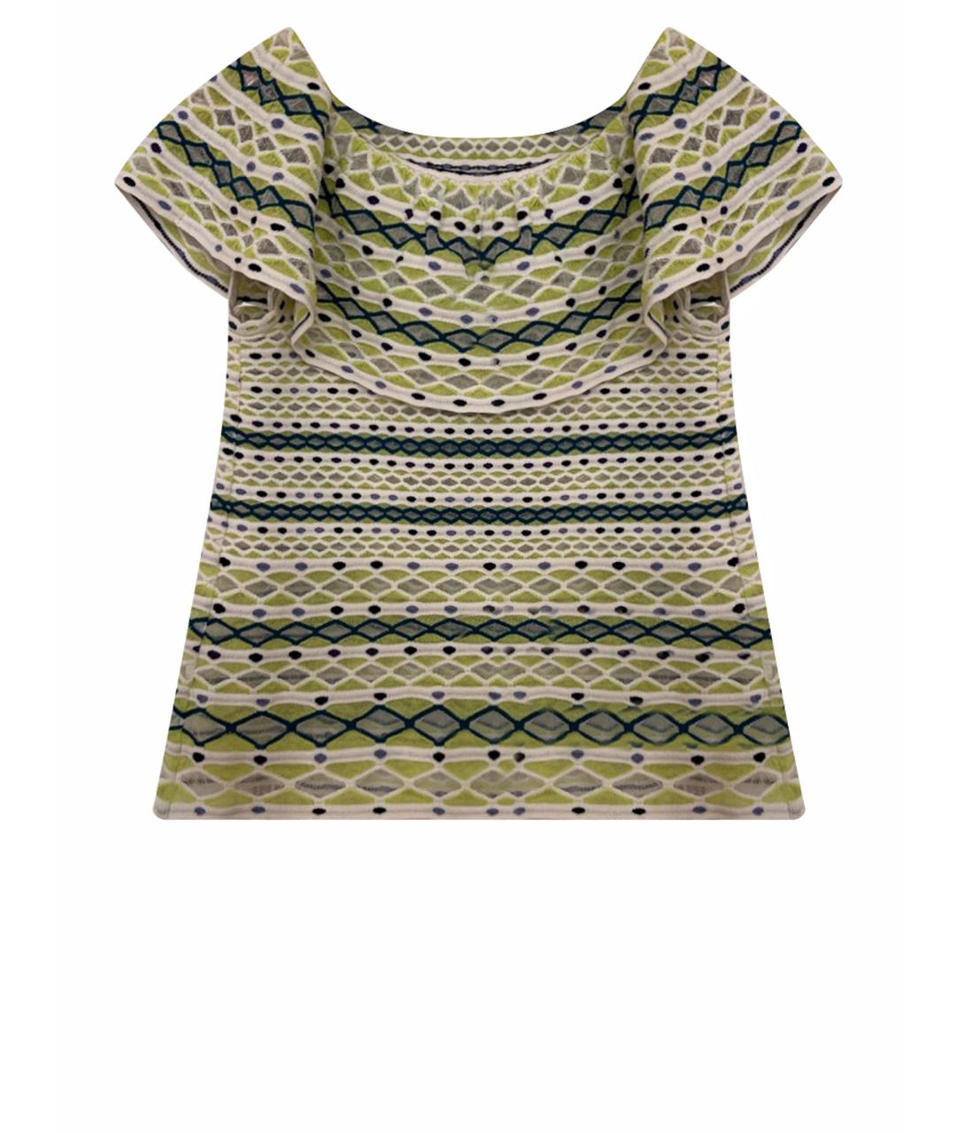 MISSONI Салатовая синтетическая блузы, фото 1