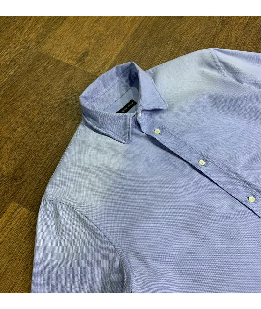 DSQUARED2 Голубая хлопковая кэжуал рубашка, фото 3