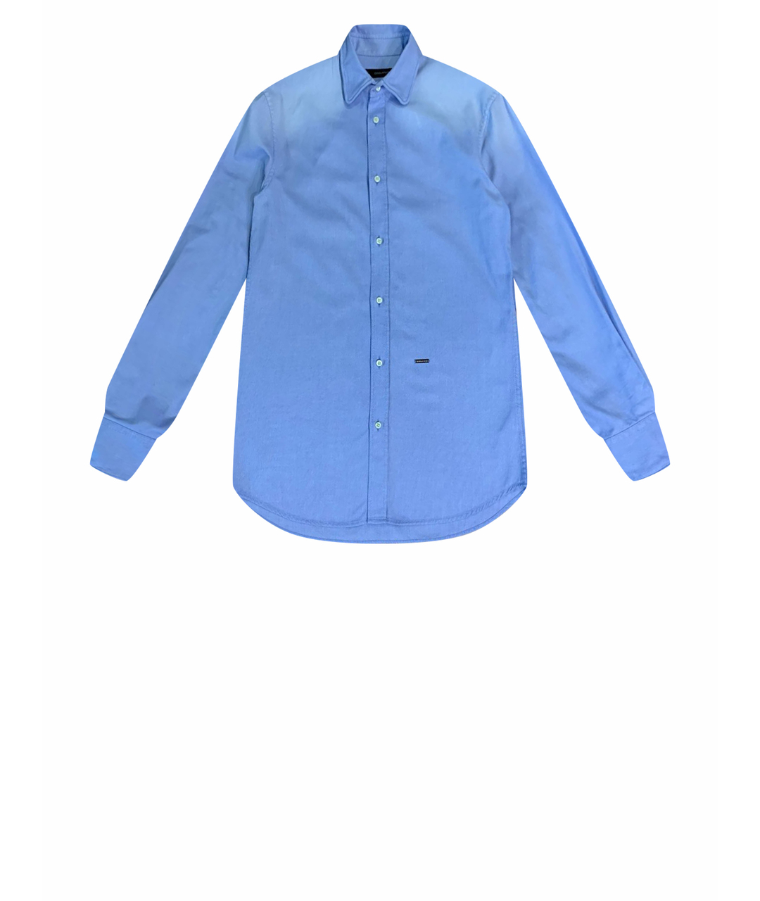 DSQUARED2 Голубая хлопковая кэжуал рубашка, фото 1