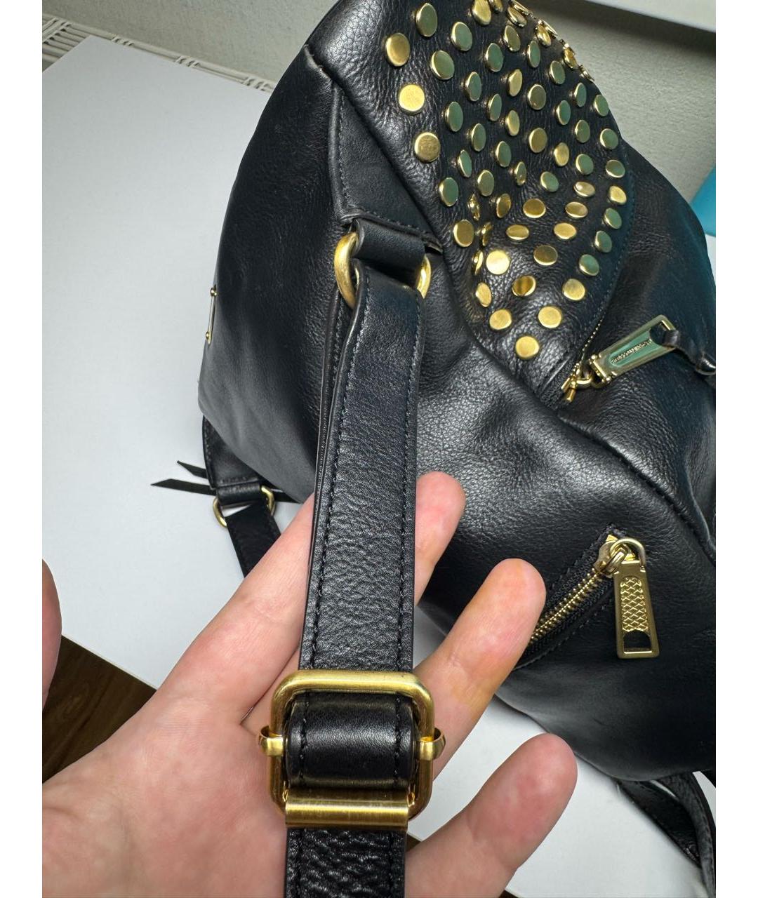 REBECCA MINKOFF Черный кожаный рюкзак, фото 7