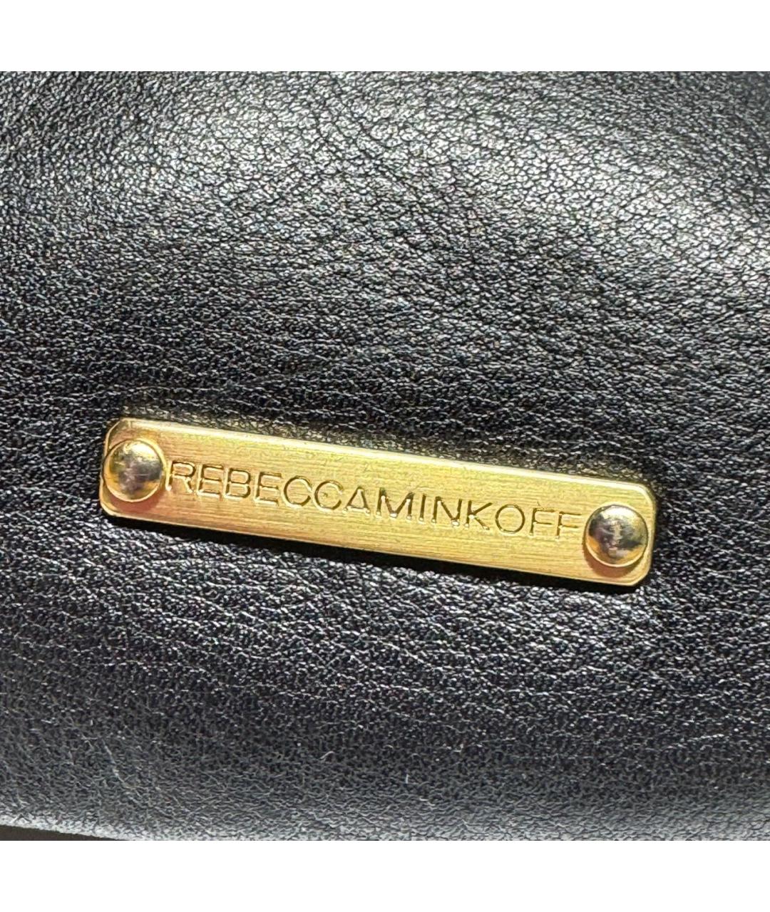 REBECCA MINKOFF Черный кожаный рюкзак, фото 8
