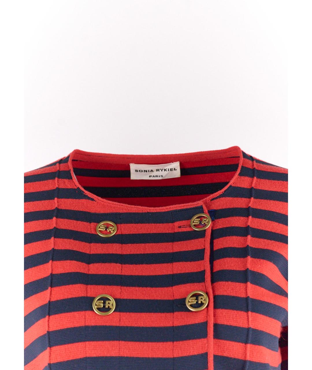 SONIA RYKIEL Красный полиэстеровый жакет/пиджак, фото 4